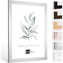 MyDreamwork Cornice Portafoto DIN A4 In Legno Con Plexiglas Infrangibile - 21x30 Cm - Design Classico In Legno Naturale