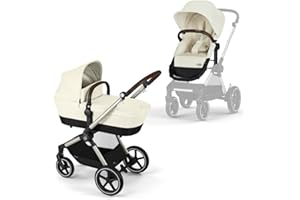 CYBEX Gold wózek dziecięcy EOS Lux 2 w 1, system podróżny, od urodzenia do 22 kg (ok. 4 lata), Seashell Beige
