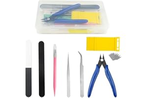 WMYCONGCONG 17 pièces Kit d'outils pour maquettes Gundam Set d'outils de construction pour le modélisme de base, la réparation et l'assemblage