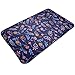 Produktbild Wfispiy Blue Plant Flower Background Soft Cozy Classic Non-Slip Doormat Entrance Funny Floor Mat Coir Rug 19.7x31.5In