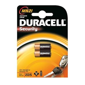 Duracell Lot de 20 piles alcalines MN21 12 V 23 A