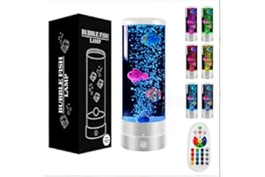 FYKERO Lava Lamp- Realistic Jellyfish Lamp with Remote and USB, 16 Color Changing Jellyfish Aquarium Light for Home Decoration & Office, Boys Girls Birthday Gift White