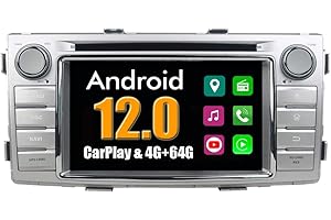 Roverone Quod Core Android Système 6,2 Pouces lecteur DVD de voiture pour Toyota Hilux 2012 2013 2014 2015 avec autoradio Navigation GPS Radio stéréo Bluetooth SD USB Miroir Link écran tactile