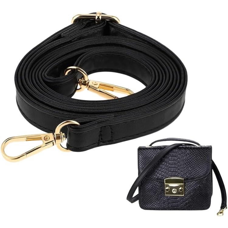 Catena Per Borsa Manico for borsa in pelle PU nera fai-da-te 11mm Sostituzione cinghie