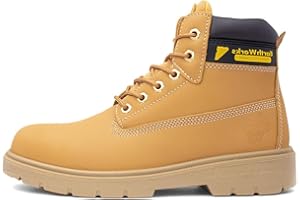 EARTH WORKS SAFETY EarthWorks Safety - EarthWorks Hammer Mens Lace Honey Safety Boot