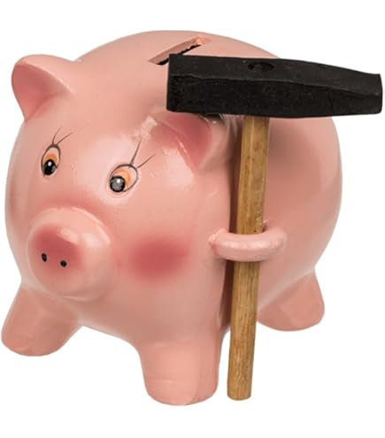 Salvadanaio Coccinella Ceramica - Con Coperchio E Chiave, Rosso - Foto 7