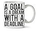 Produktbild A Goal Is Dream With A Deadline Napoleon Hill Quote Slogan Klassische Teetasse Kaffeetasse