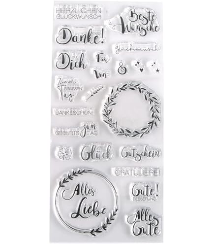 Timbri In Silicone Trasparente Per Scrapbooking E Biglietti Fai Da Te – Set Creativo Vintage