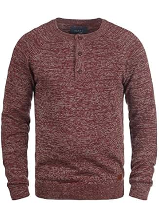 Herren Pullover Regular Fit - Strukturierter Strickpullover Mit Rundhals