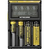 Nitecore Unisex_Adult Digital D4 Charger, Black, Standard Size