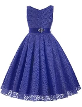 GRACE KARIN Sweet Prinzessin Lace Blumenmädchenkleider für Hochzeits Brautjungfern Festzug Partei Festliches Kleid