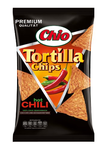 Chio Tortilla Chips Hot Chili, 3er Pack (3 x 125 g) Chio Tortilla Chips Hot Chili, 3er Pack (3 x 125 g)
