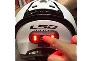 Riloer Luz Trasera LED para Bicicleta Trasera, Luz Nocturna para Casco de Motocicleta, Recargable por USB, para Casco de Bicicleta, Mochila, lámpara Deportiva, Tira de señal de Seguridad