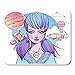 Produktbild HOTNING Gaming Mauspads Gaming Mouse Pad Astrological Girl Symbolizes The Zodiac Sign Libra Pastel Goth Portrait Cute 11.8"x 9.8" Decor Office Nonslip Rubber Backing Mousepad Mouse Mat