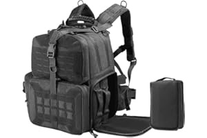 VOTAGOO Tactical Range Rucksack, für 3 Pistolen Tragetaschen für Jagdschießen