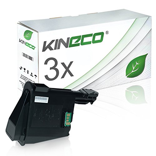 3 Toner kompatibel zu TK-1115 für Kyocera FS-1041, FS-1220MFP, FS-1320MFP - 1T02M50NL0 - Schwarz je 1.600 Seiten
