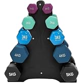 Vinyl Dambıl Seti Ve Ağırlık Rack Standı