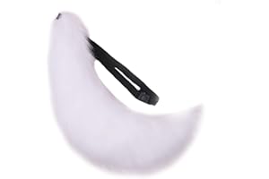 Fxaelian Faux Fur Animal Big Tail Cute Fox Cat Dog Wolf Tail Holloween Cosplay Party Costume Accessory