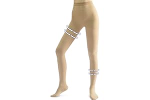 beister Medias de compresión médica para mujeres y hombres, medias de apoyo graduadas opacas con punta cerrada de 20 a 30 mmHg, Beige, X-Large