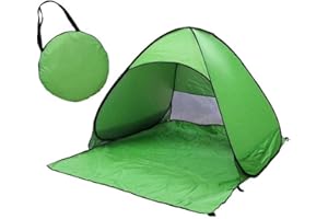 HYGRAD BUILT TO SURVIVE HYGRAD® Instant Pop Up Beach Tent 2-3 Persons Pop Up Outdoor Tent For Camping Hiking Picnic UV Sun Protection Open Tent With Portable Carry Bag (Green)