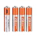 Produktbild REFURBISHHOUSE USB Wiederaufladbare AAA Lithium Batterien Micro-sb Lade Anschluss, 1,5 V/400 Mah, Vorgeladen, 1000 Zyklen - Nicht Alkali/NI Mh Batterien - Umweltfreundlich Recycelbar-4/Pack