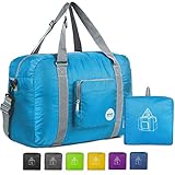 WANDF Foldable Travel Duffel Bag Sac de Voyage Pliable Sac de Sport Gym Résistant à l'eau Nylon (3112 Rosé)