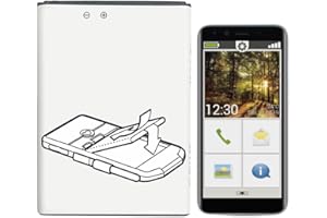 QOUTMCUY Ersatzakku für Emporia smart.3Mini/Smart.4, [2800mAh ] Hohe kapazität.kompatibel mit für Emporia SMART.4, Emporia SMART.3mini