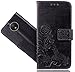 Produktbild Motorola Moto C Handy Tasche, FoneExpert® Wallet Case Cover Flower Hüllen Etui Hülle Ledertasche Lederhülle Schutzhülle Für Motorola Moto C
