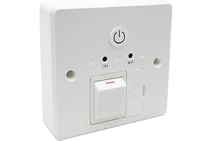 CANDEO Smart WiFi Fused Spur Timer Switch for Immersion Heaters, Electric Towel Rails, Storage Heaters & Lighting - 13A Timer Switch with Power Monitoring | Alexa & Google Voice Control | No Hub Required