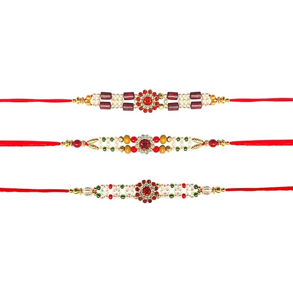 TIED RIBBONS Set of 2 Rakhi for Brother with Gift Set | Rakhi for Bhaiya | Mini Card | Roli Chawal Packet - Raksha bandhan Rakhi Bracelet for Brother Rakhi 2 Set