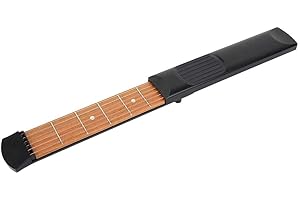Rodipu Pratica per Chitarra Tascabile Portatile Durevole Regolabile, Strumento per Corde per Pratica Chitarra Tascabile, per esercitazioni manuali