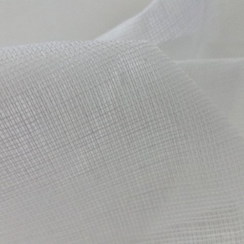 Seihtuch Optisches Weiß, Grad 80, Meterware, Extra feines Gewebe, 100% Baumwolle, 129.54 cm Breite