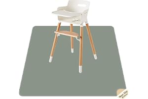 Baby splat golvmatta för under barnstol/konst/hantverk av CLCROBD, 130 cm vattentät halkfri mat stänkspill matta för att äta