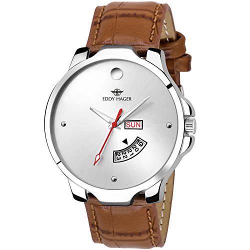 Eddy Hager Sliver Round Dial Day And Date Mens Watch_Eh-140-Br RS.199 (92.00% Off) - Amazon Eddy Hager Sliver Round Dial Day And Date Mens Watch_Eh-140-Br RS.199 (92.00% Off) - Amazon