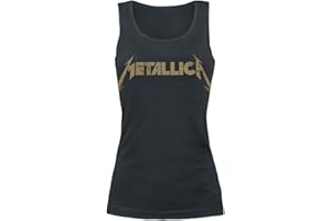 Metallica Hetfield Iron Cross Guitar Femme Top Noir Regular/Coupe Standard