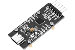 XICOOLEE CP2102 USB to UART (TTL) Serial Port Module for Windows Mac Linux with Type-C Connector Power Supply TXD RXD Indicators UART TTL level Switch 3V/5V Logic Level