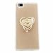 Produktbild Huawei P8 Lite (2015) 5,0 Zoll Hülle, MUTOUREN Huawei P8 Lite (2015) 5,0 Zoll Etui Hülle Tasche Schutzhülle TPU Silikon Case Cover Bling Glitzer Gold Bumper mit Ring und Anti-Scratch Löschen Back Bumper für Huawei P8 Lite (2015) 5,0 Zoll