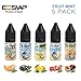 Produktbild E Liquids ohne Nikotin für E-Zigarette E-Shisha - Trauben Minze, Lemon Minze, Melone Minze, Maracuja Minze, Schwarze Johannisbeere Minze | 5x 10ml E liquid Frucht Minze ohne nikotin