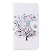 Produktbild Huawei Mate 10 Hülle, Chreey Bunt Gemalt Magnetverschluss Flip Case Wallet Handyhülle PU Lederhülle Bookcase Brieftasche Kreditkarte Etui Schutzhülle [Blumen Baum]