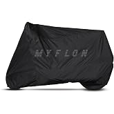 BODYGARD Miflon Motorcycle Tarpaulin Waterproof -Ic surface Miflon coated - Size-black (LARGE TOPCASE)