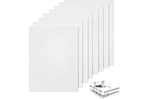 6 stycken plastplattor vit, 21 cm x 29,6 cm A4, plastplattor