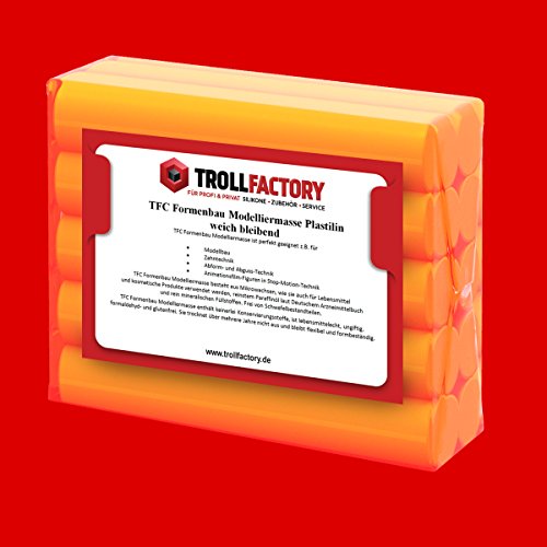 TFC Formenbau Modelliermasse Plastilin weich bleibend 2x250g