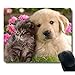 Produktbild HYYCLS Grey Baby Cat Gold Dog Golden Puppy Cuddle Close Together Lovely Mauspads