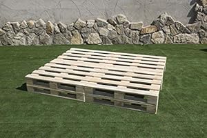 PALETS TALAVERA SL Cama BALINESA PALETS NUEVOS 2m X 1,60m Natural