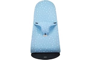JYOKO KIDS Fodera compatibile con Babybjorn Balance, Soft, Bliss (Blue Sparkles, IMPERMEABILE)