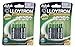 Price comparison product image 2 x Lloytron AAA 1100mAh NIMH AccuUltra Batteries (Pack of 4)