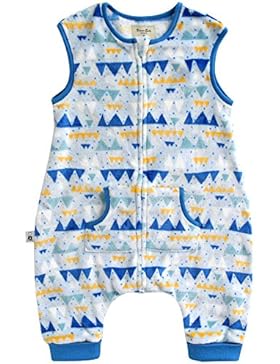 Vaenait Baby 80-110 Jungen Ultrasoft Mikrofaser Schlafsack dicke Decke fuer Winter Microfiber Blue Alps