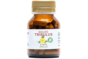 BIOLIFE NUTRACEUTICA Biolife Tribulus Terrestris | 60 capsule da 655 mg | Titolato 90% SAPONINE ATTIVE | Prodotto VEGANOK