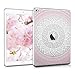 Produktbild kwmobile Hülle für Apple iPad Air 2 - Case Handy Schutzhülle TPU Silikon für Tablet - Backcover Cover klar Rosa Weiß Transparent