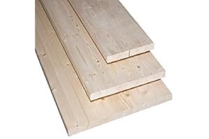 OEM SYSTEMS Tavola Lamellare in Abete Grezzo Squadrato 200x30 cm spessore 18 mm